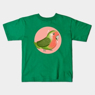 Cute Rosy-faced Lovebird Kids T-Shirt